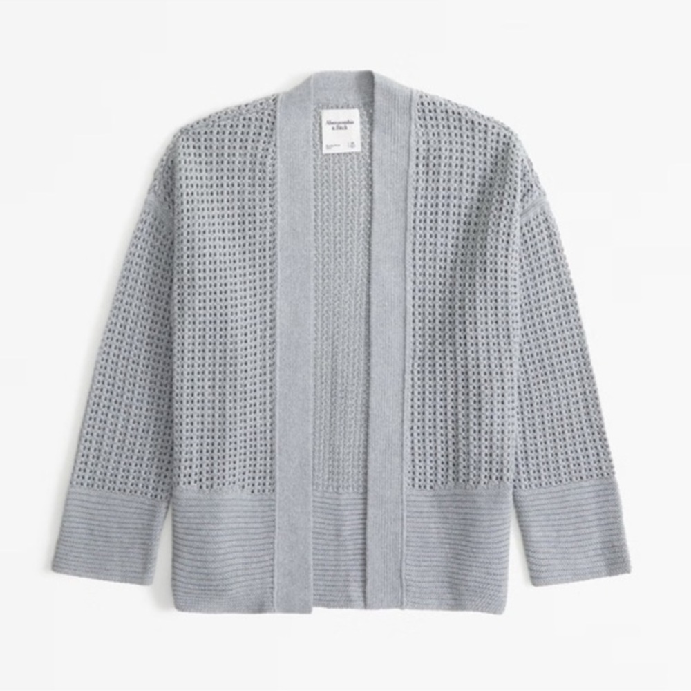 Abercrombie & Fitch || Mesh Stitch Non-closure Cardigan (M)